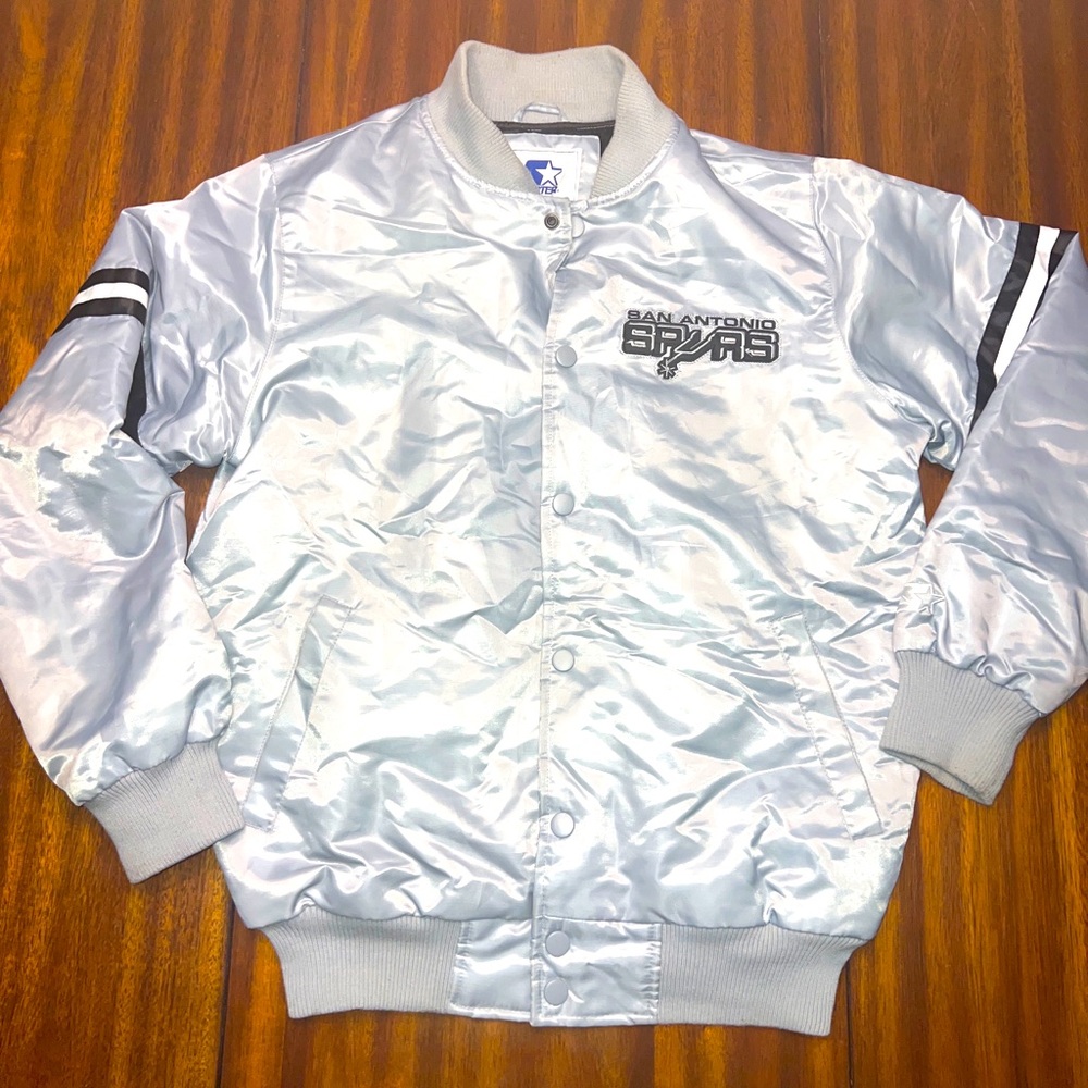 STARTER NBA Men’s The Enforcer Retro Satin Jacket San Antonio Spurs - Size M